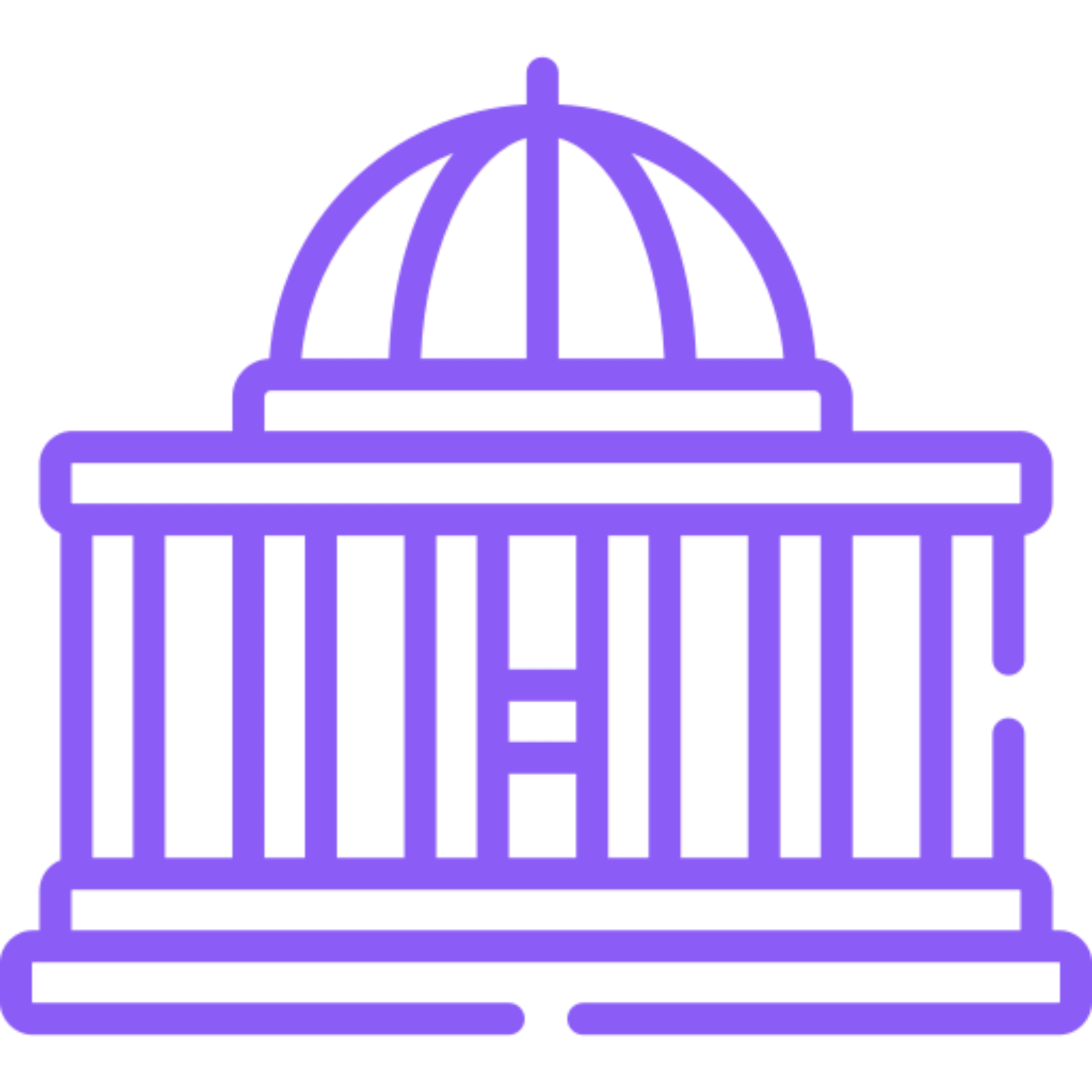 Minimalist purple building illustration