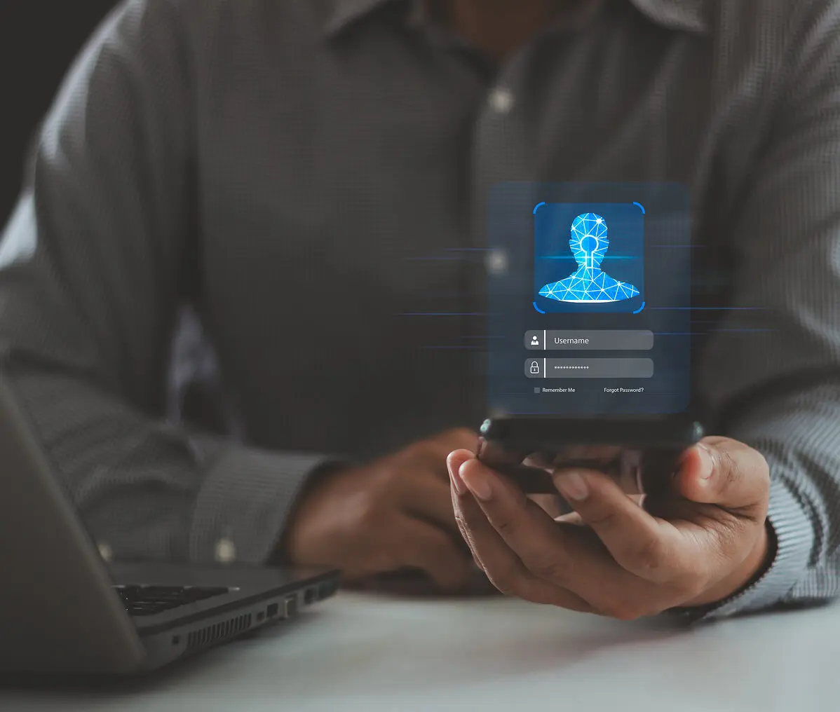 Digital security concept in use